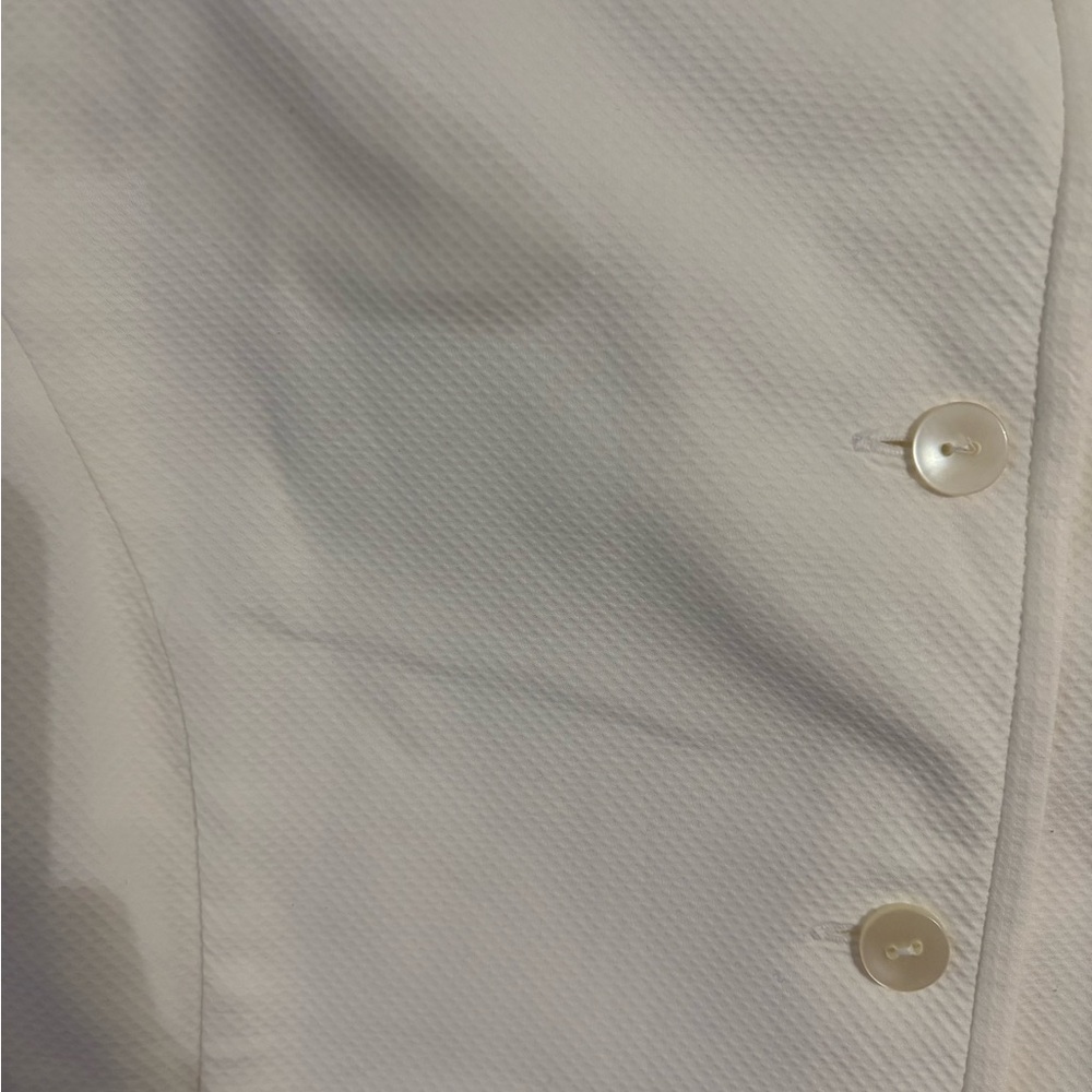 Talbots White Button-Down Double Weave Women's Sh… - image 5